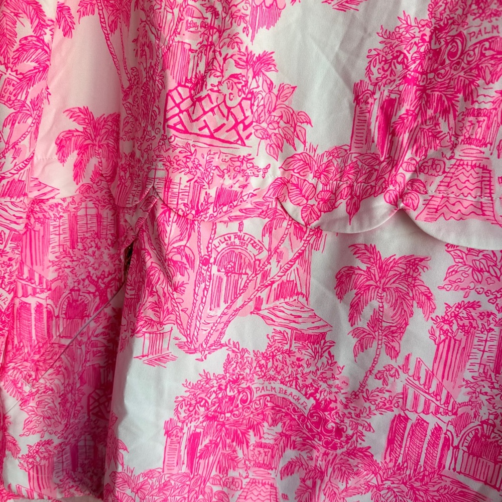 Lilly Pulitzer Pink and White Luxletic pullover - Picture 2 of 3